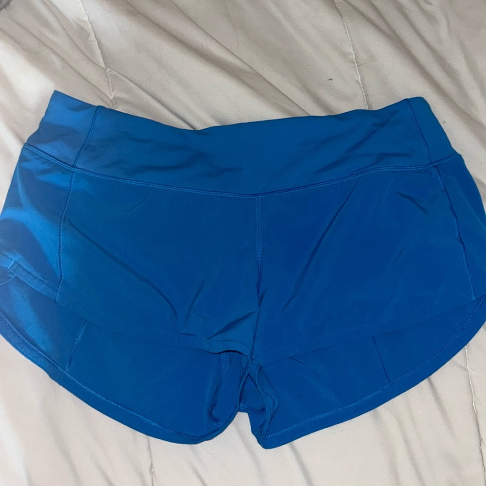Size 6, blue lululemon speed up.